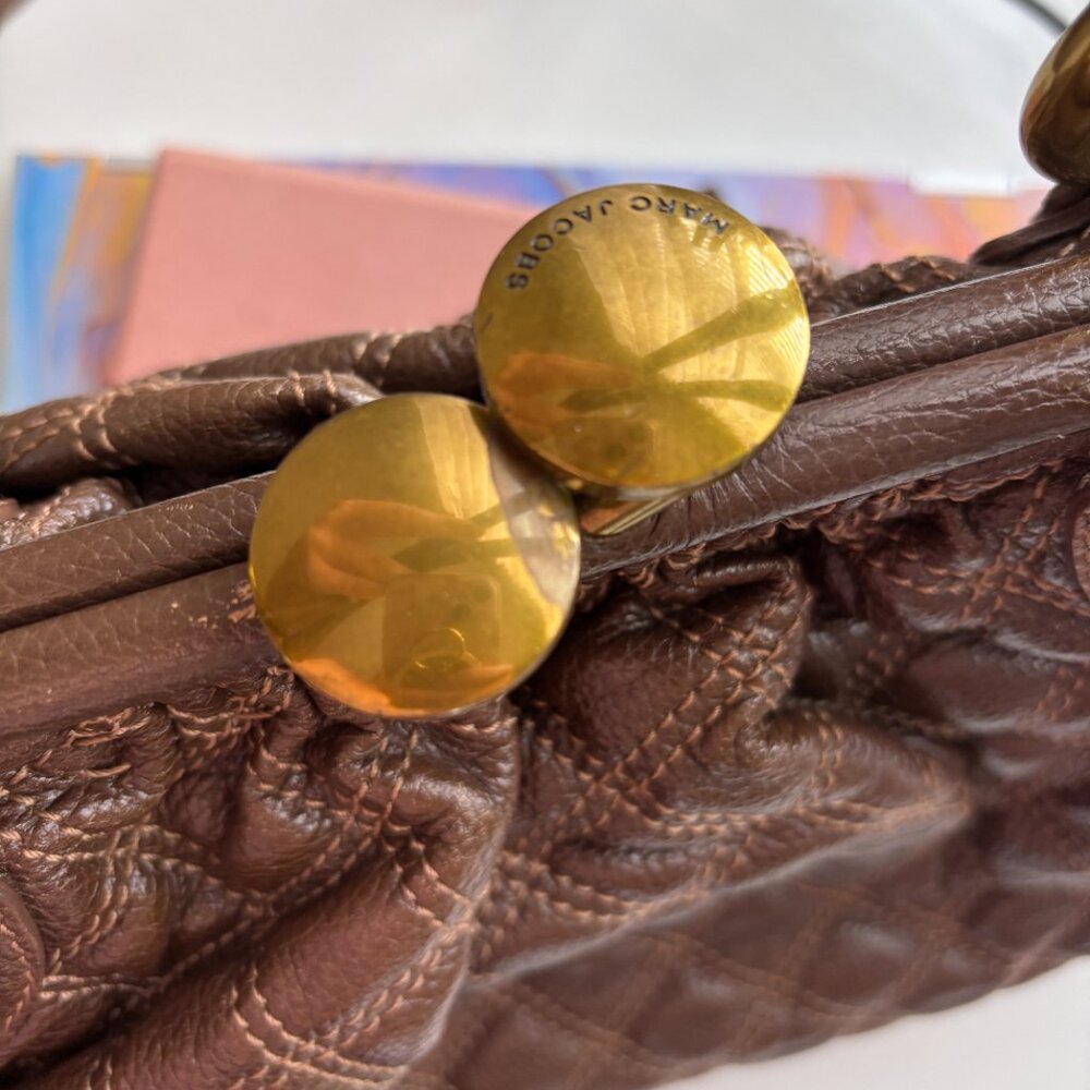 Y2K Marc Jacobs Original Fall 2005 Stam Bag in Chocolate Brown - Picture 9 of 16